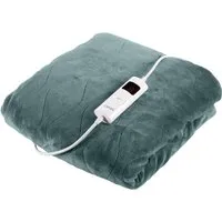 Carmen Electric Heated Throw Blanket - Green, Fleece