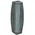 Solar Rattan Effect Tall LED Floor Lamp - Grey