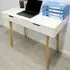 2 Drawer Wooden Computer Desk - White