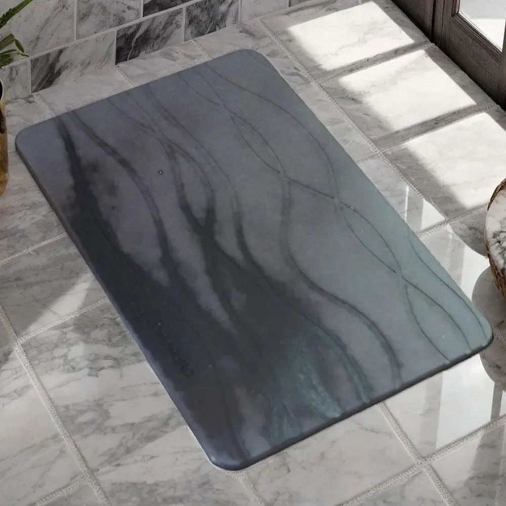 Diatomite Stone Non Slip Bath Mat - Grey