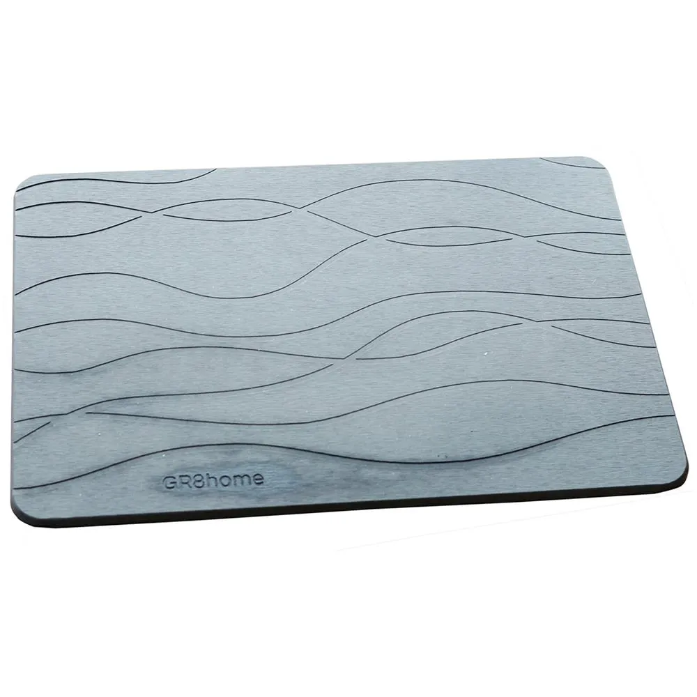 Diatomite Stone Non Slip Bath Mat - Grey image