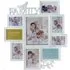 Embossed Wall Hanging Family Photo Frame - White