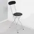 Folding High Back Chair - Black