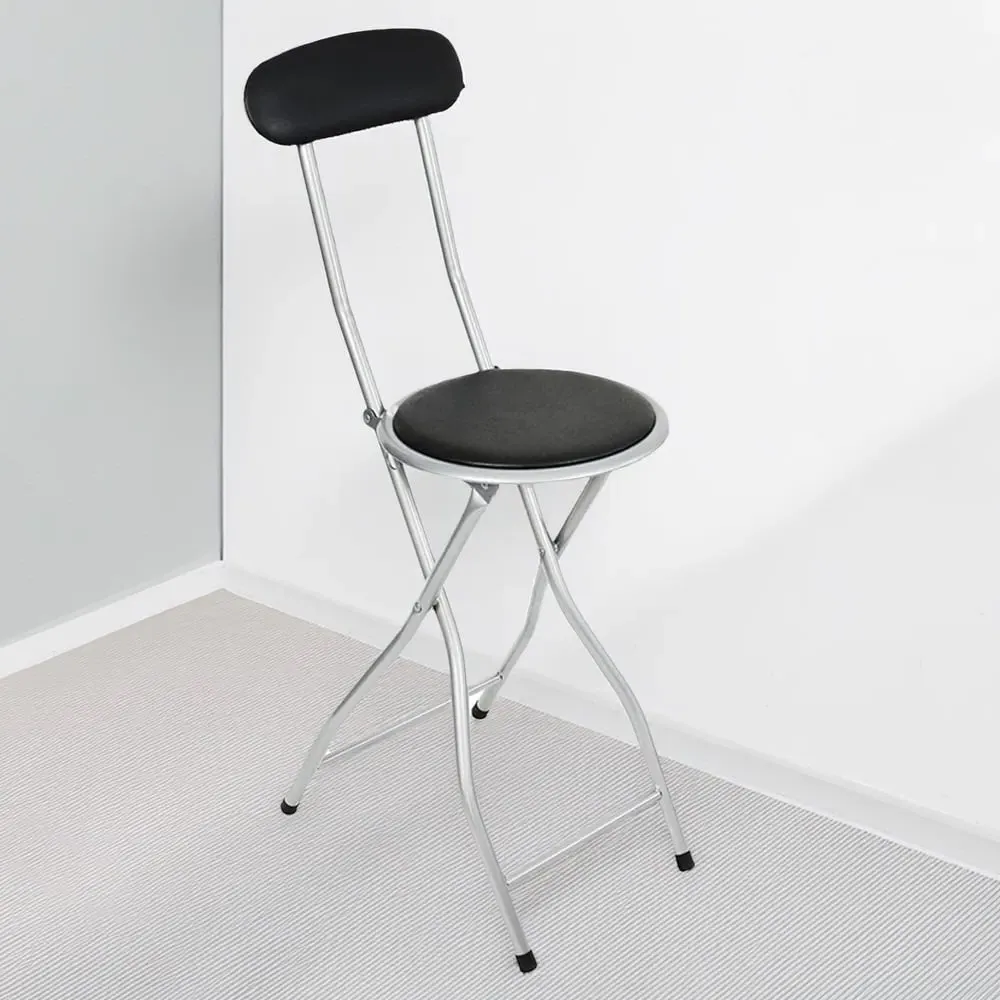 Folding High Back Chair - Black image