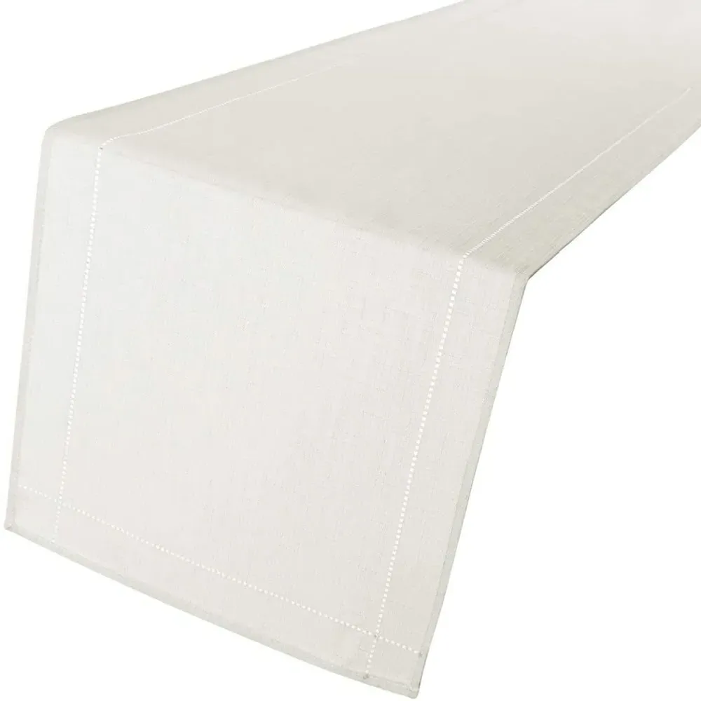 Polyester Table Runner - White image