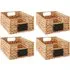 Rectangular Storage Baskets 4 Pack with Chalkboard - Cream
