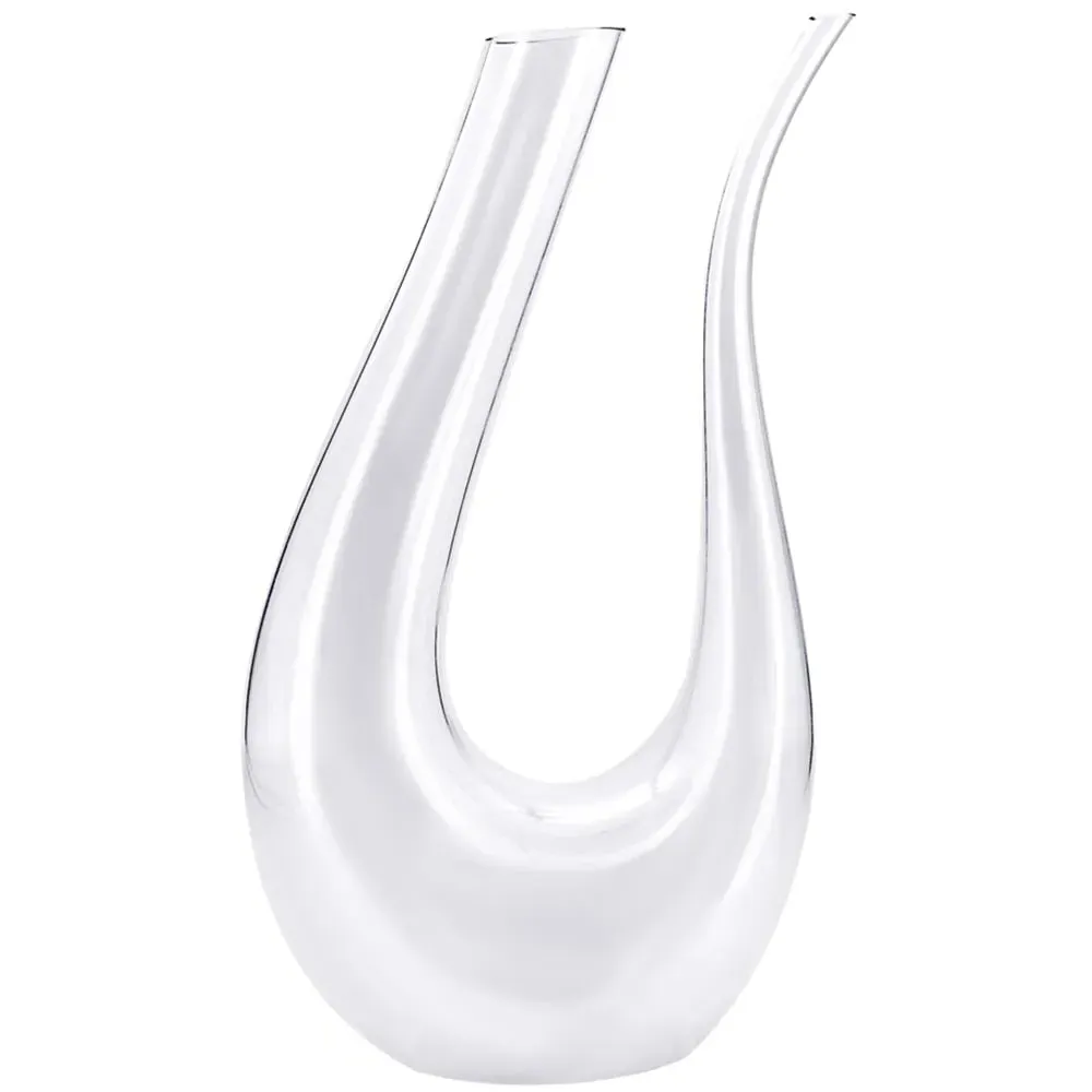 U Shaped Glass Wine Decanter 1.5L - Clear image