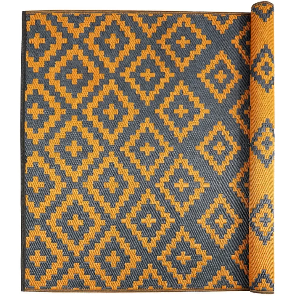 Bettina Outdoor Rug - Charcoal Grey, Recycled Plastic image