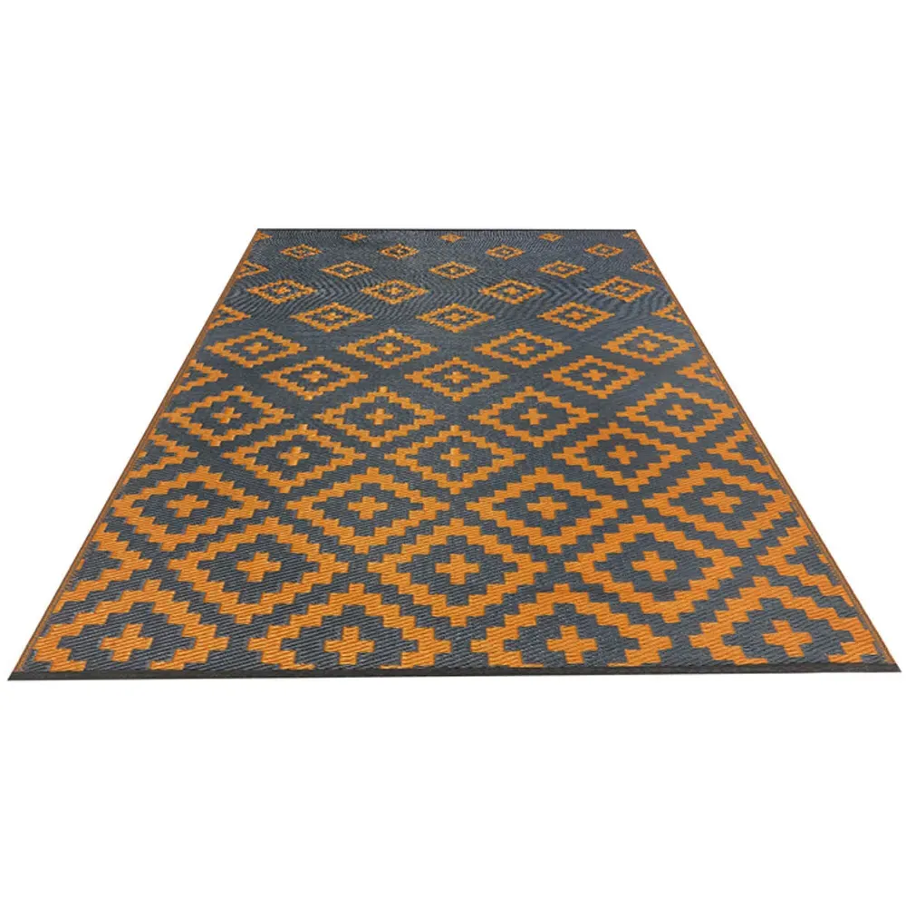 Bettina Outdoor Rug - Charcoal Grey, Recycled Plastic