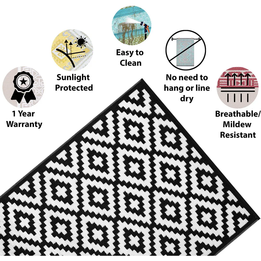 Nirvana Outdoor Rug - Black