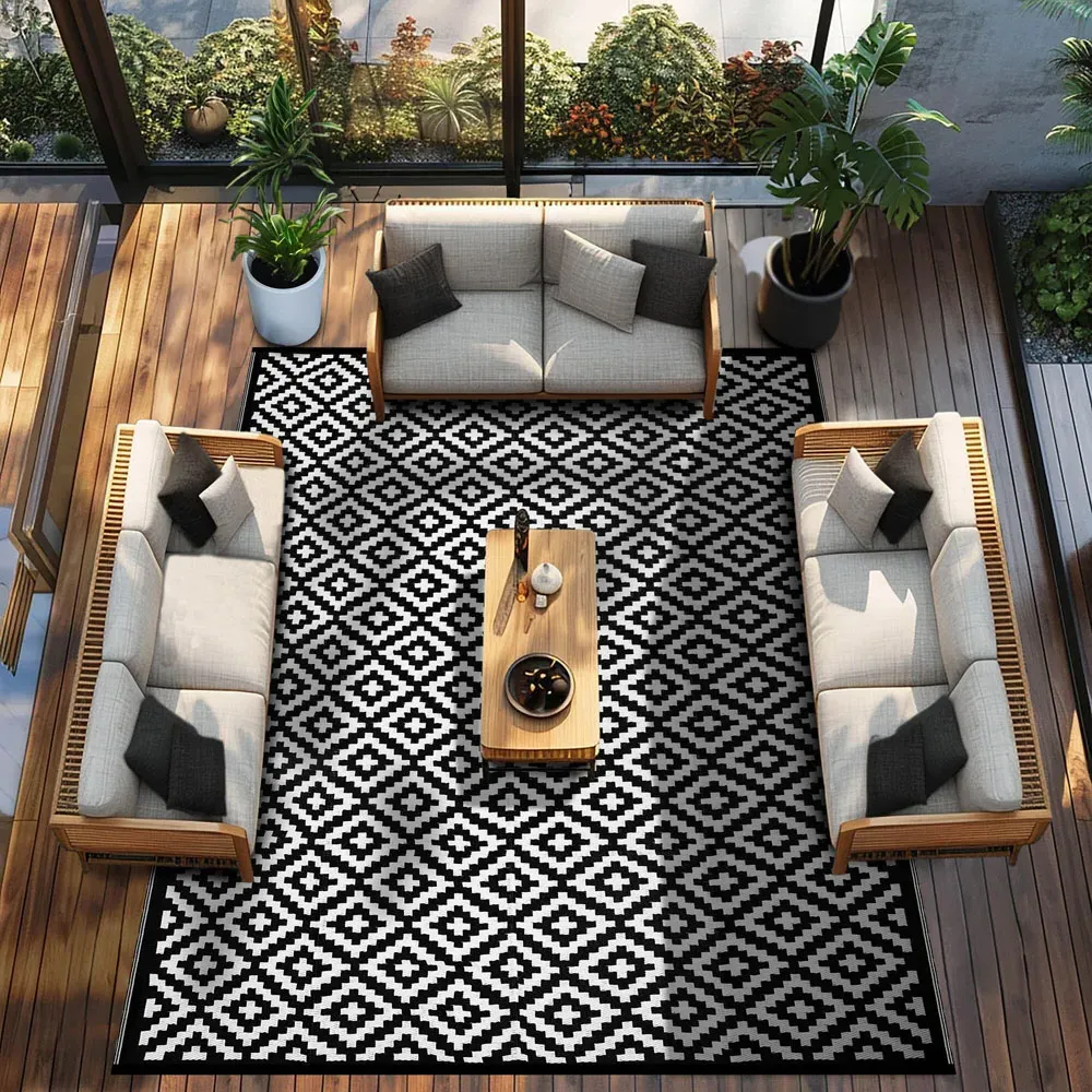 Nirvana Outdoor Rug - Black