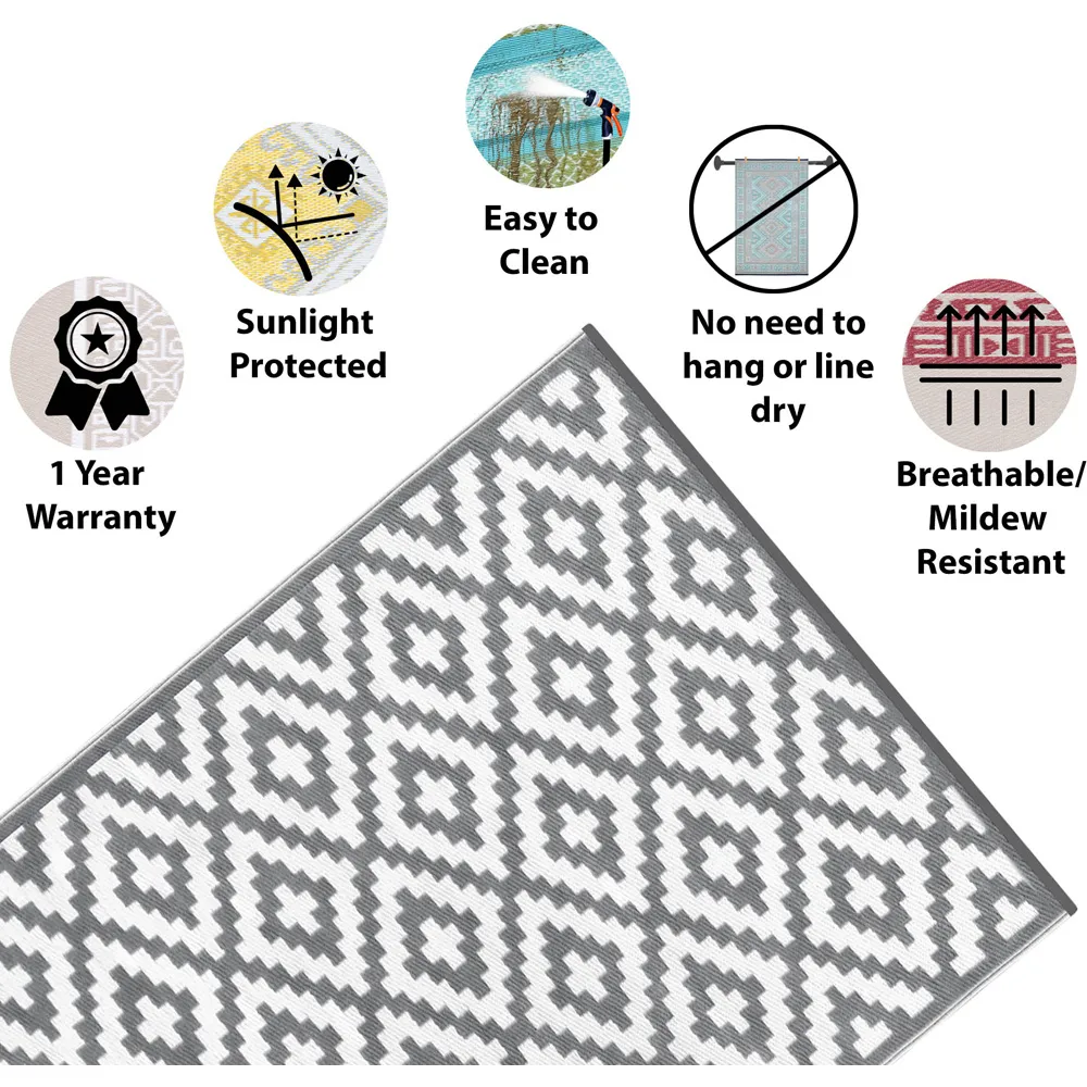 Nirvana Outdoor Rug - Grey