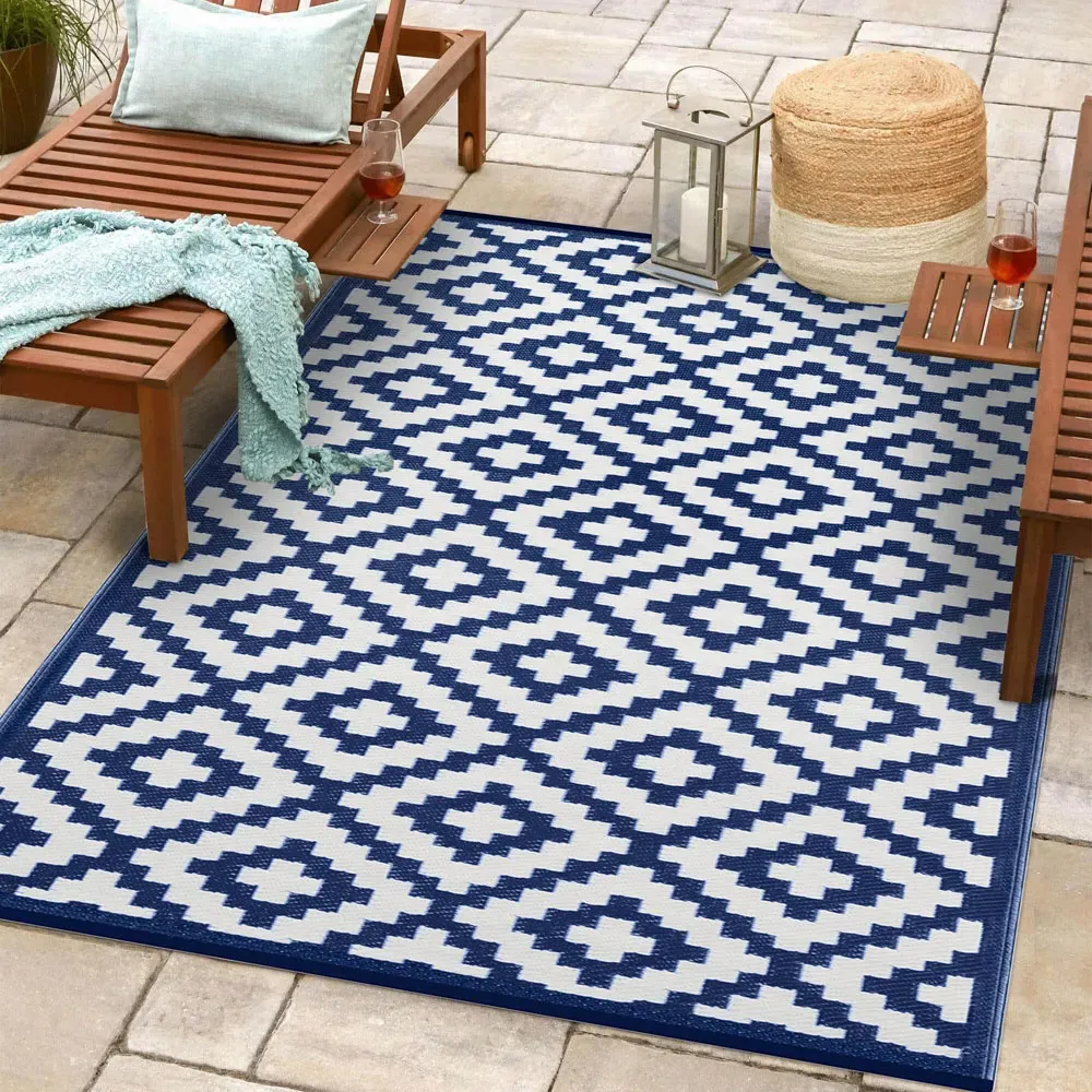 Nirvana Outdoor Rug - Navy Blue