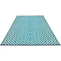 Nirvana Outdoor Rug - Teal Blue
