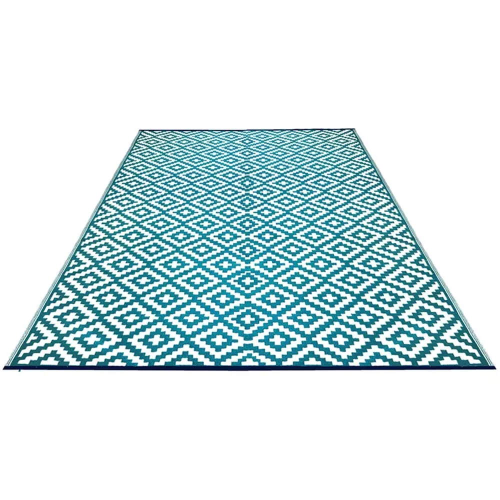 Nirvana Outdoor Rug - Teal Blue