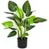 Artificial Bird of Paradise Plant in Plastic Pot - Green