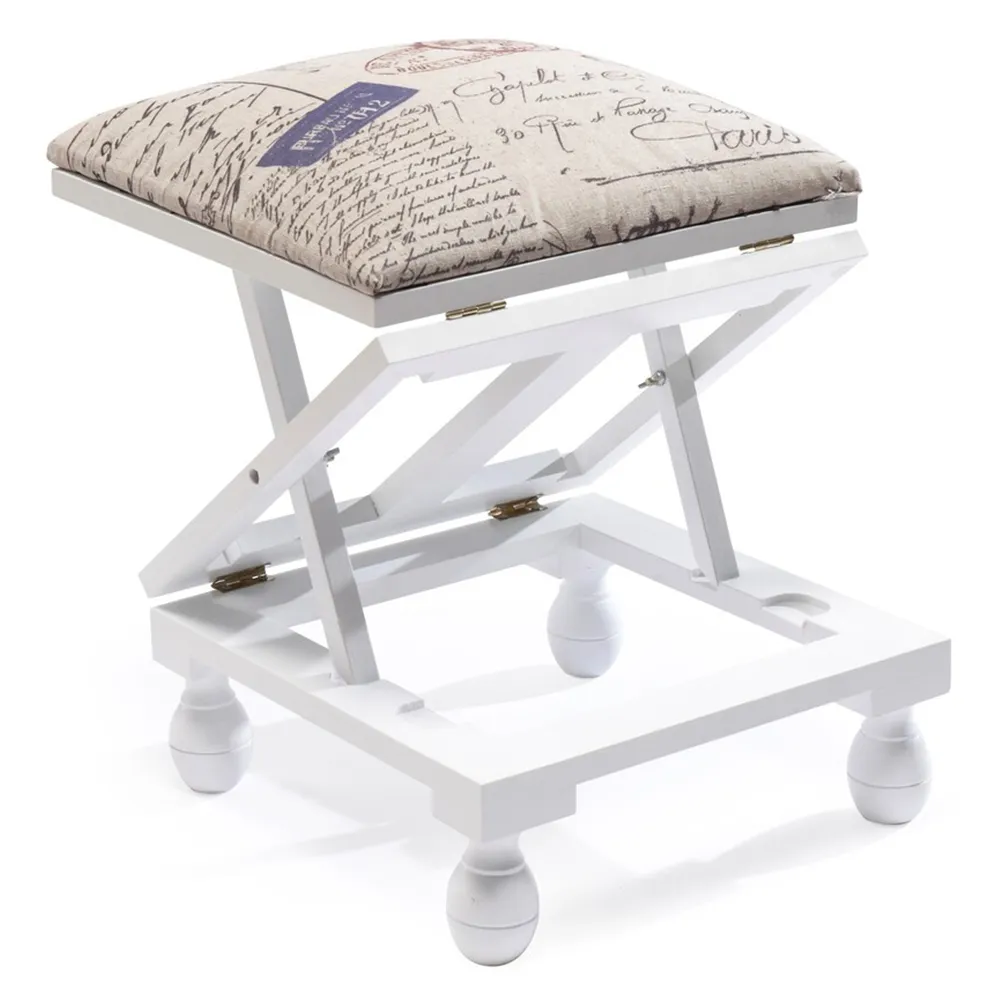 3 Position Footstool - White