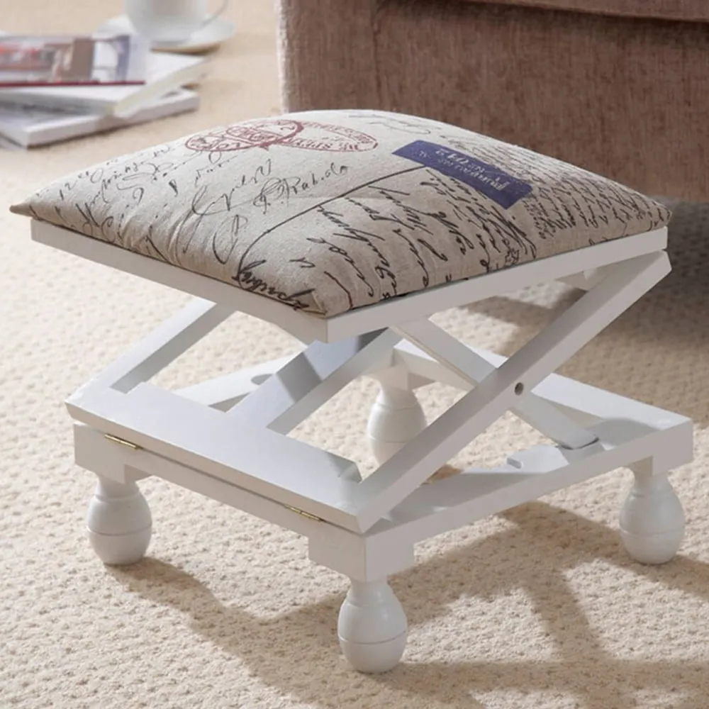 3 Position Footstool - White image