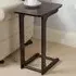 C-Shaped Side Table - Brown, Mahogany Veneer