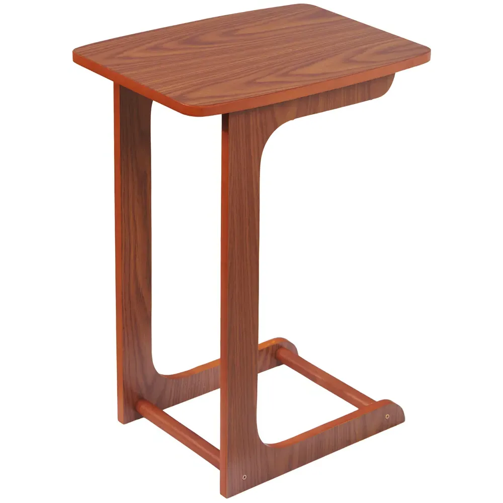 C-Shaped Sofa Side Table - Blonde, Oak Veneer