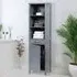 Tall Storage Cabinet with Drawer - Grey