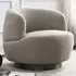 Swivel Accent Chair - Mink, Boucle