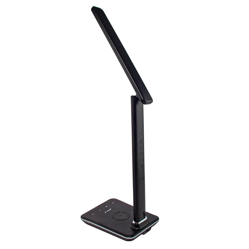 Ares LED Desk Lamp with Wireless Charging - Black