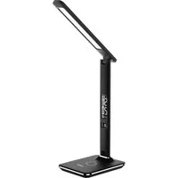 Ares LED Desk Lamp with Wireless Charging - Black