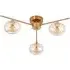 3 Branch Ceiling Light Fitting - Gold