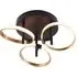 3-Ring Halo LED Ceiling Light Fitting - Gold