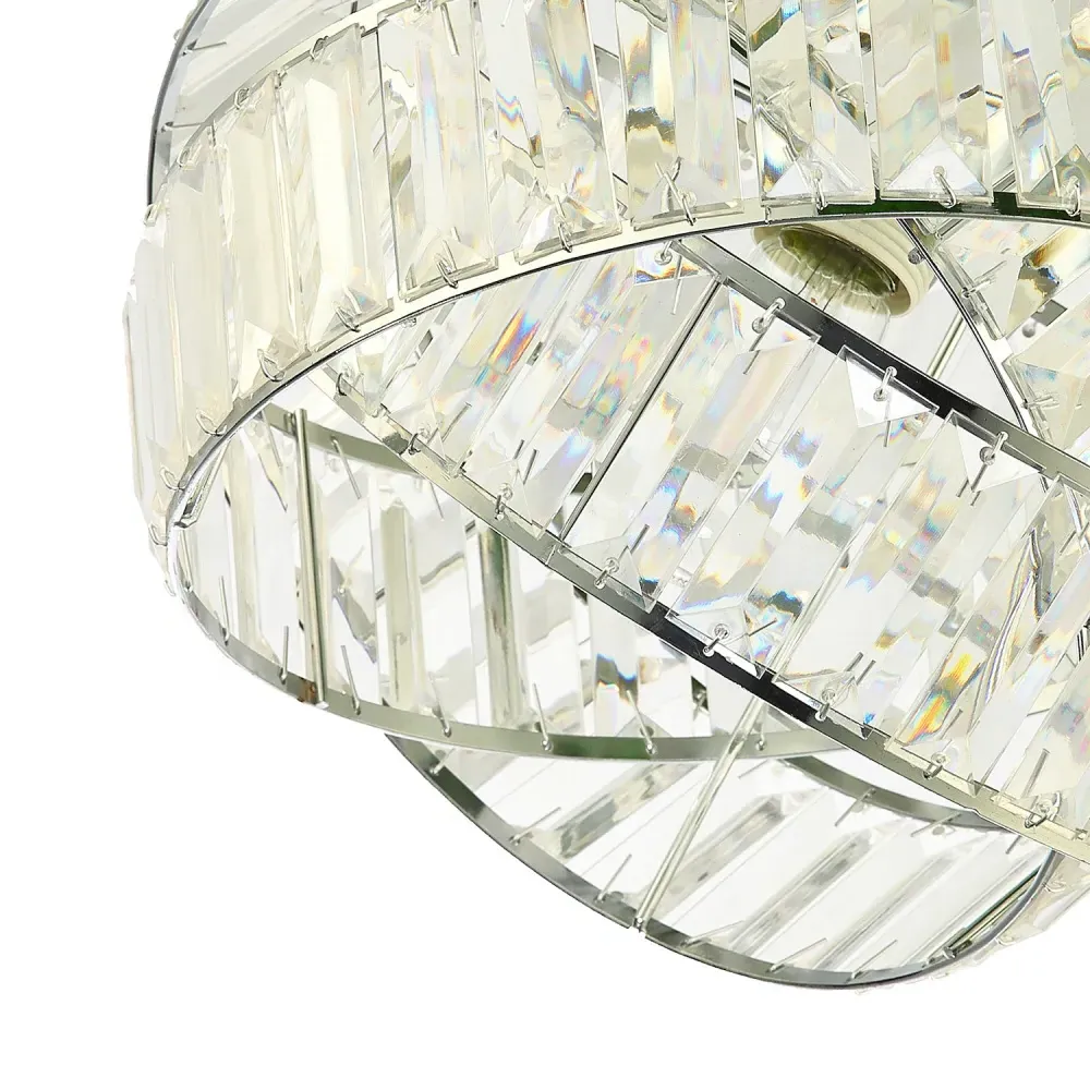 3 Ring Pendant Lighting Shade - Chrome