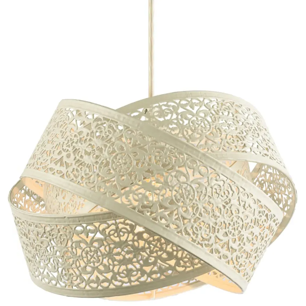 3 Ring Pendant Lighting Shade - White Gloss