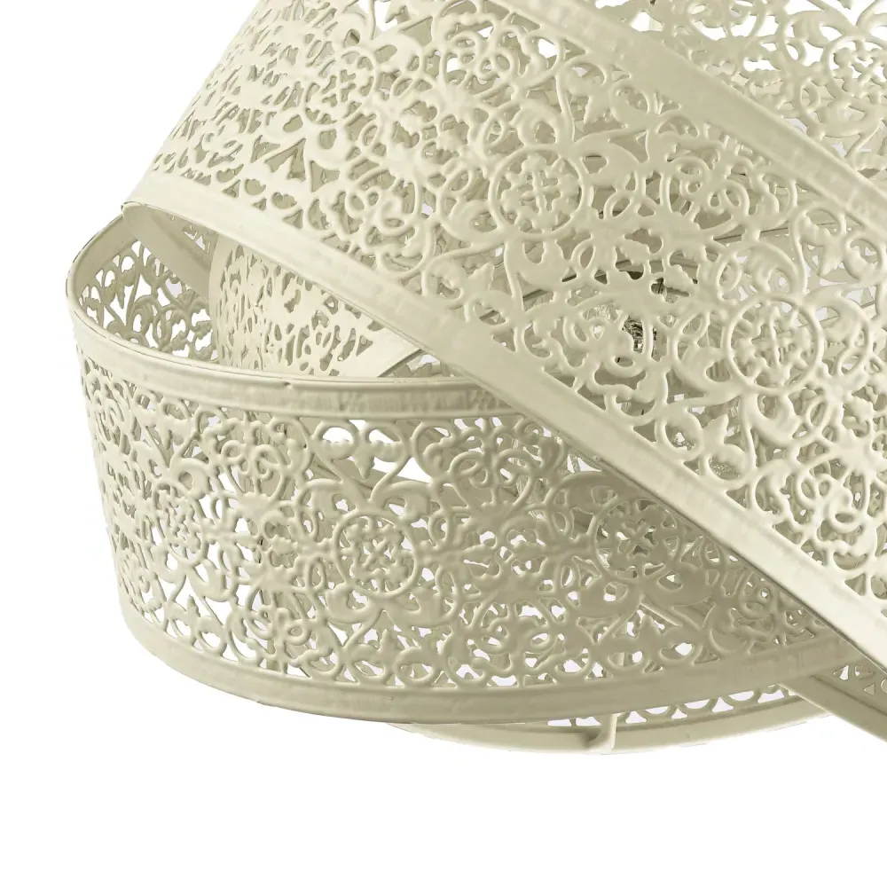 3 Ring Pendant Lighting Shade - White Gloss