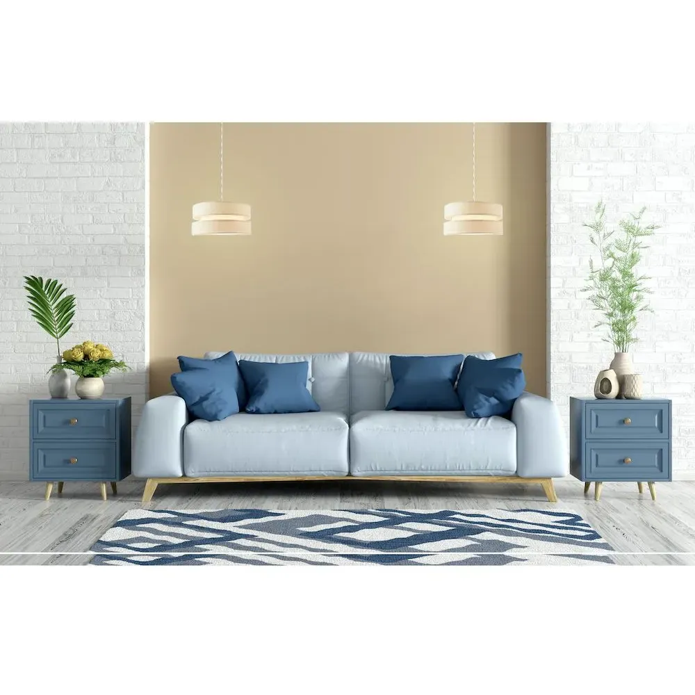 3 Tier Pendant Shade - Cream, Linen