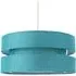 3 Tier Pendant Shade - Teal, Linen