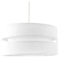 3 Tier Pendant Shade - White, Linen