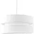 3 Tier Pendant Shade - White, Linen