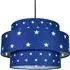 3 Tier Pendant Shade with Stars - Blue, Cotton
