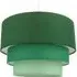 3 Tier Round Pendant Shade - Green, Cotton
