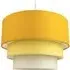 3 Tier Round Pendant Shade - Yellow, Cotton
