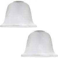 Alabaster Glass Shade 2 Pack - White