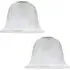 Alabaster Glass Shade 2 Pack - White