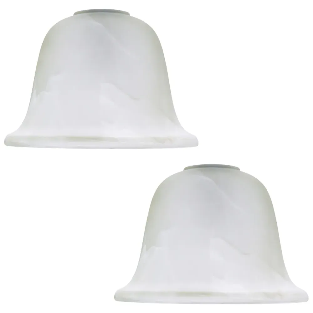 Alabaster Glass Shade 2 Pack - White