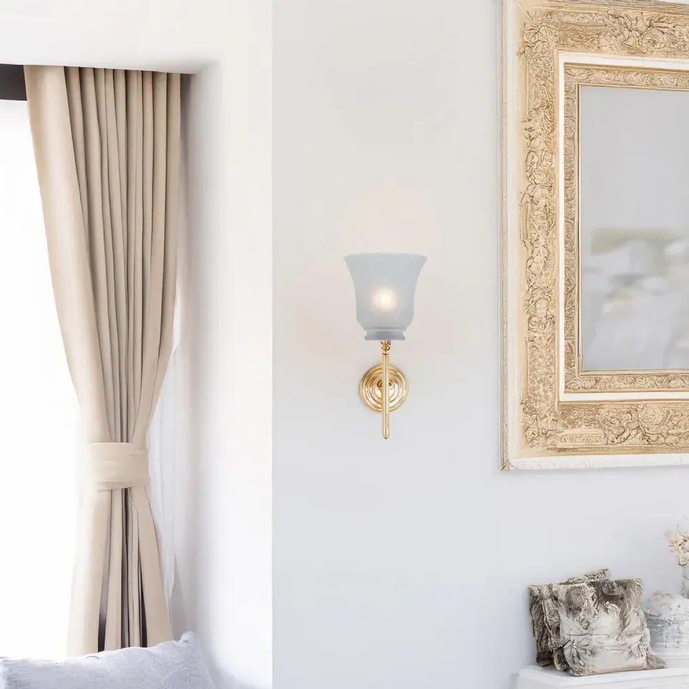 Alabaster Glass Shade with Curving Body 2 Pack - White