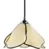 Amber Floral Petal Pendant Light Shade - Cream