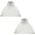 American Diner Glass Shade 2 Pack - Clear