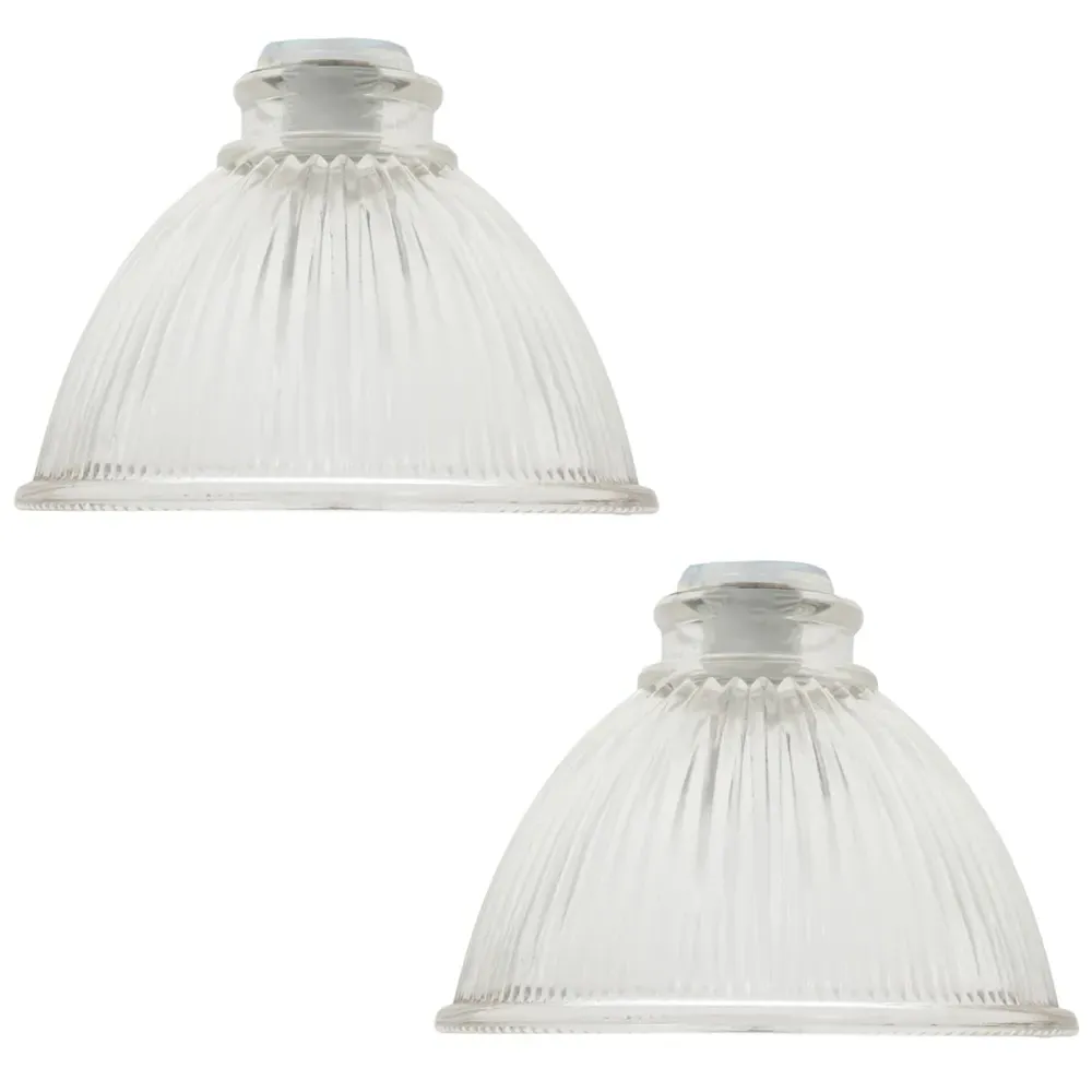 American Diner Glass Shade 2 Pack - Clear image