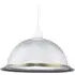 American Diner Ribbed Glass Pendant Shade - Gold
