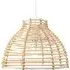 Basket Style Pendant Shade - Light Brown, Rattan Wicker