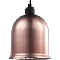 Bell Shaped Pendant Shade - Copper, Glass